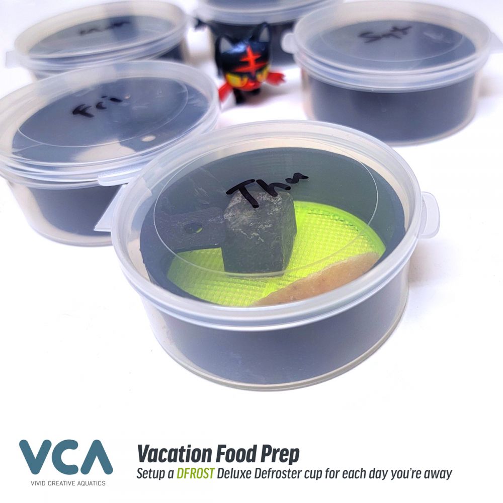 Deluxe Defroster Cups - Easy preparation of frozen fish food